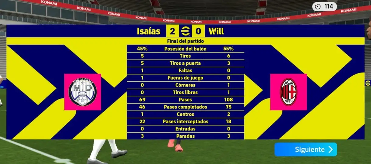 You are currently viewing ⚽ RESUMEN: ISAÍAS SE IMPONE 2-0 ANTE WILL EN UN DUELO TÁCTICO 🔥